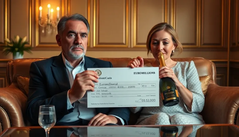 Un billet d'Euromillions et des pièces d'or