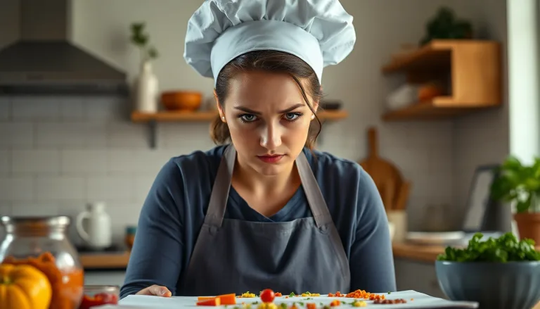 Personne hésitant devant une recette