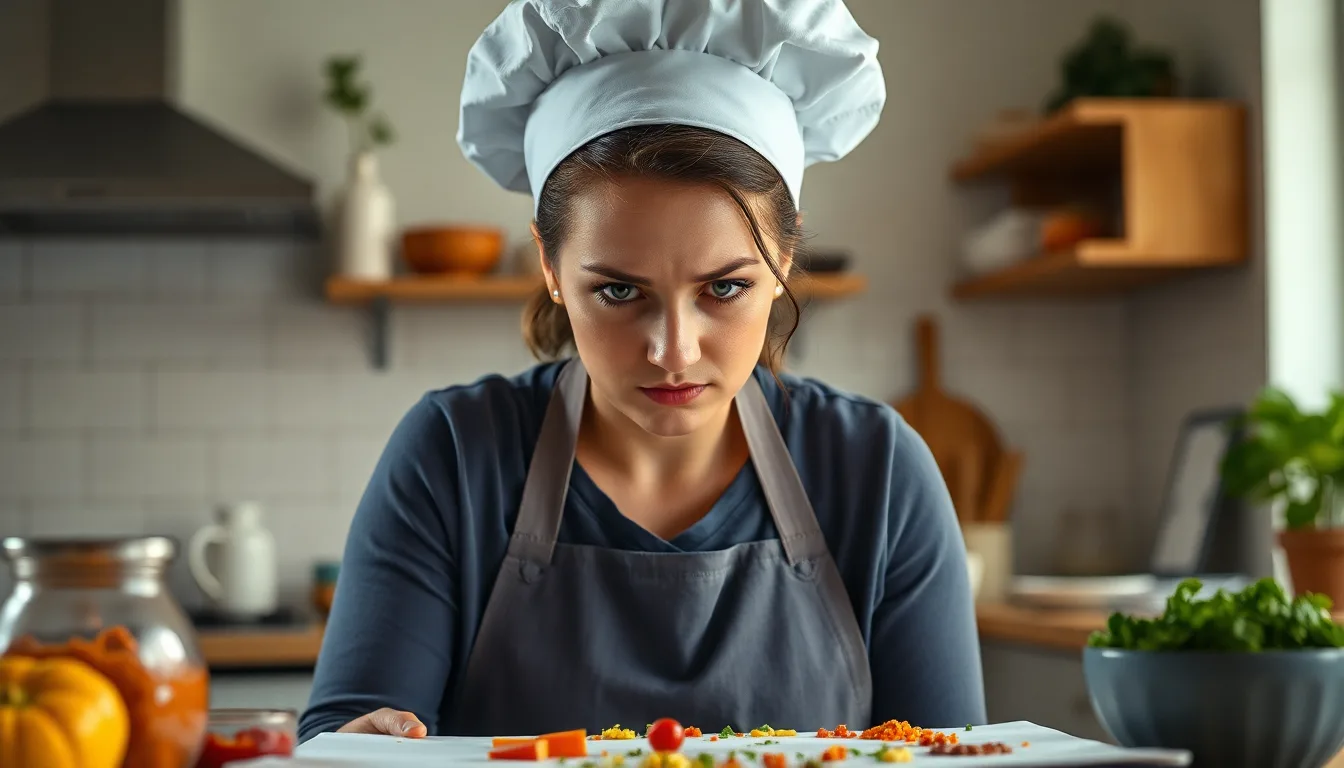 Personne hésitant devant une recette