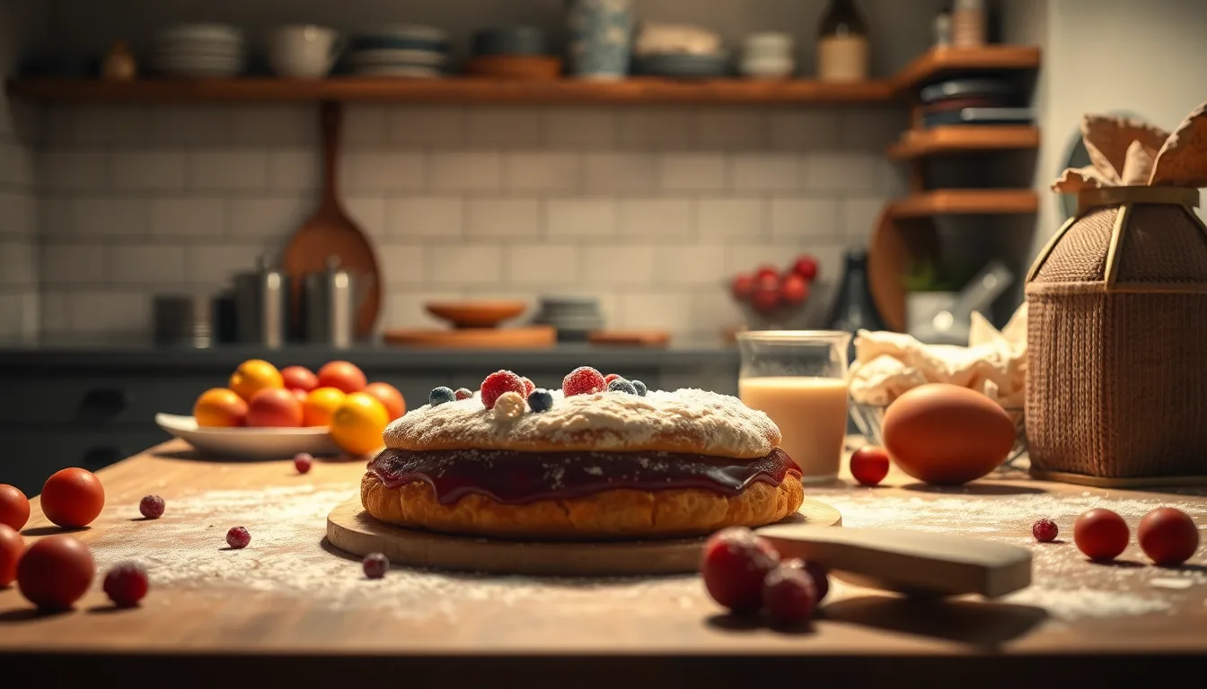 Ingrédients de dessert exposés à la chaleur avec une citation sur une bulle