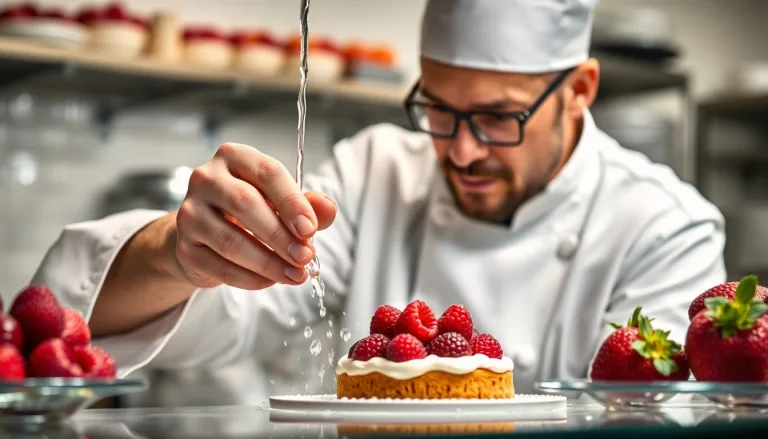 Une main lavant soigneusement des fraises sous un filet d'eau.