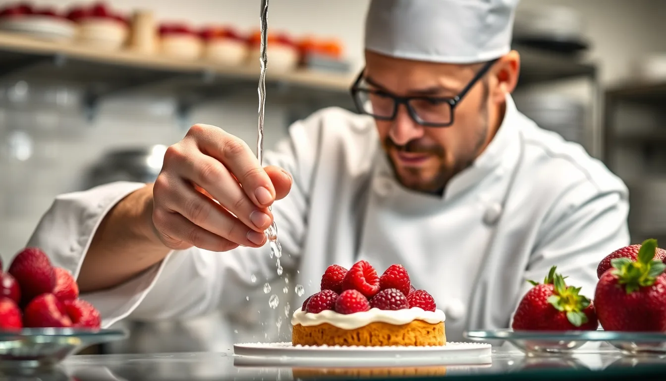 Une main lavant soigneusement des fraises sous un filet d'eau.