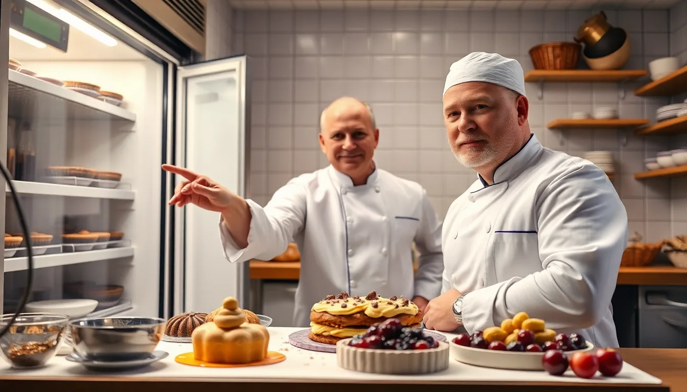 Ingrédients de dessert mal conservés au réfrigérateur