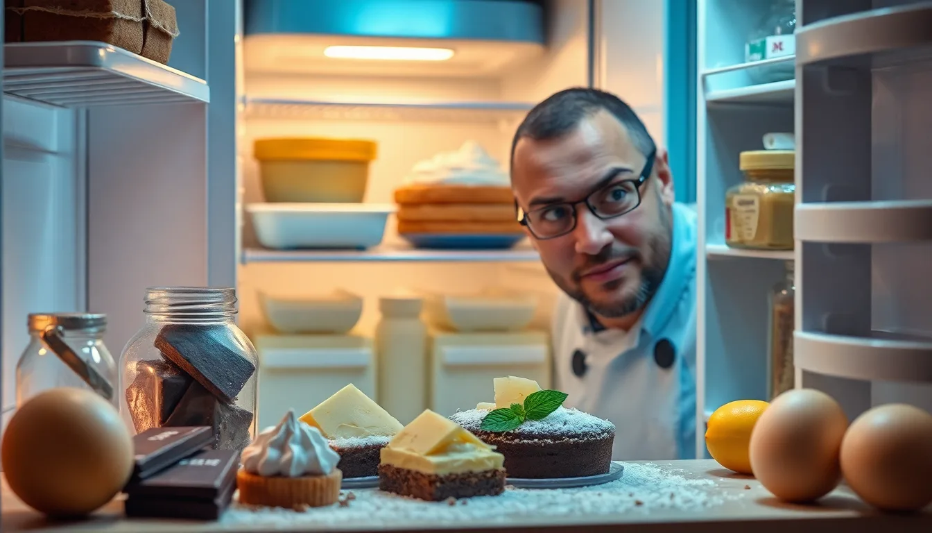 Ingrédients de dessert à ne pas réfrigérer