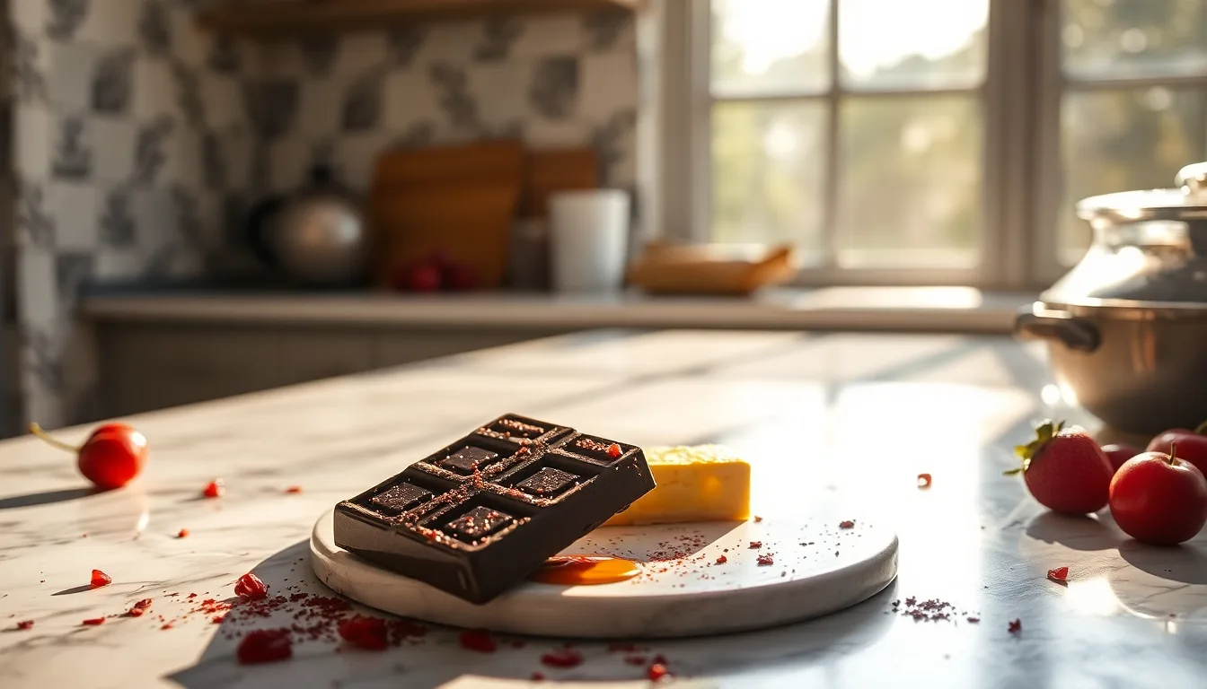 Ingrédients de dessert conservés au frais pendant une canicule
