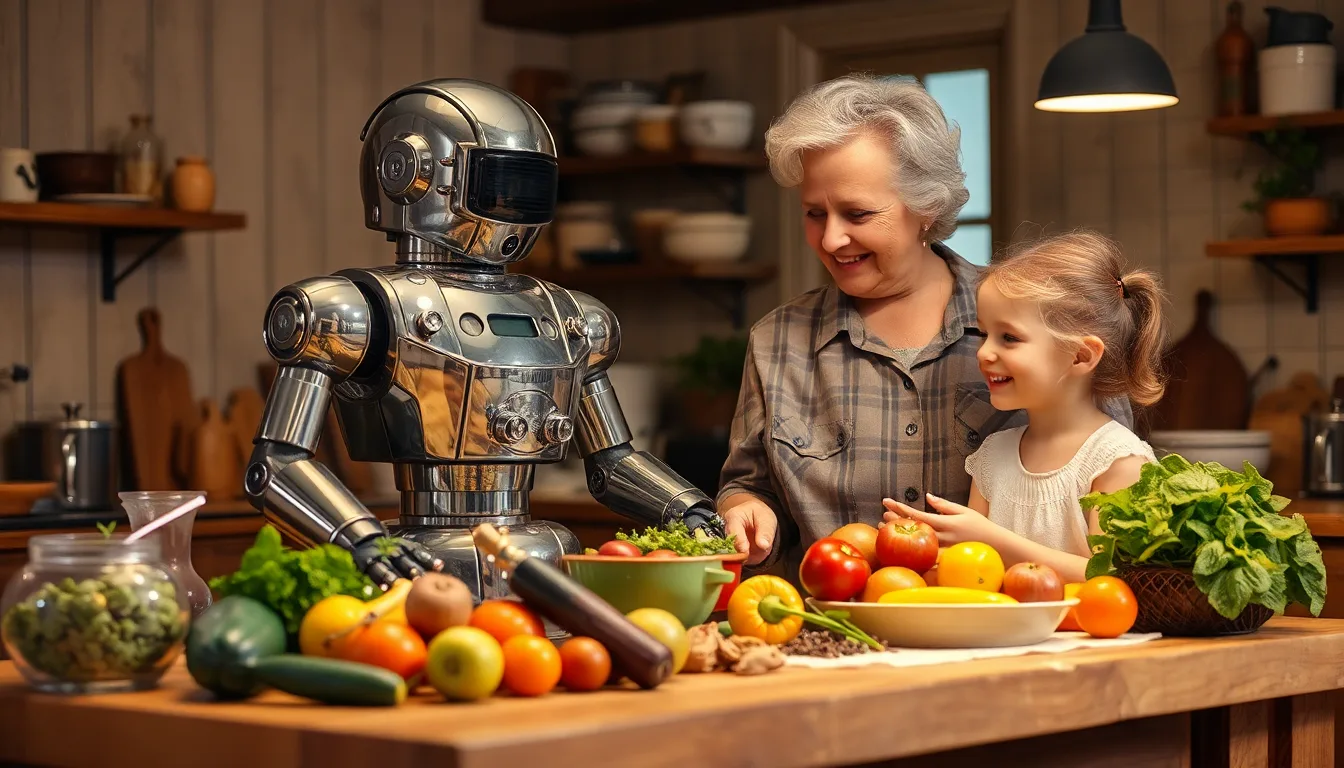 Un vieux robot de cuisine en action