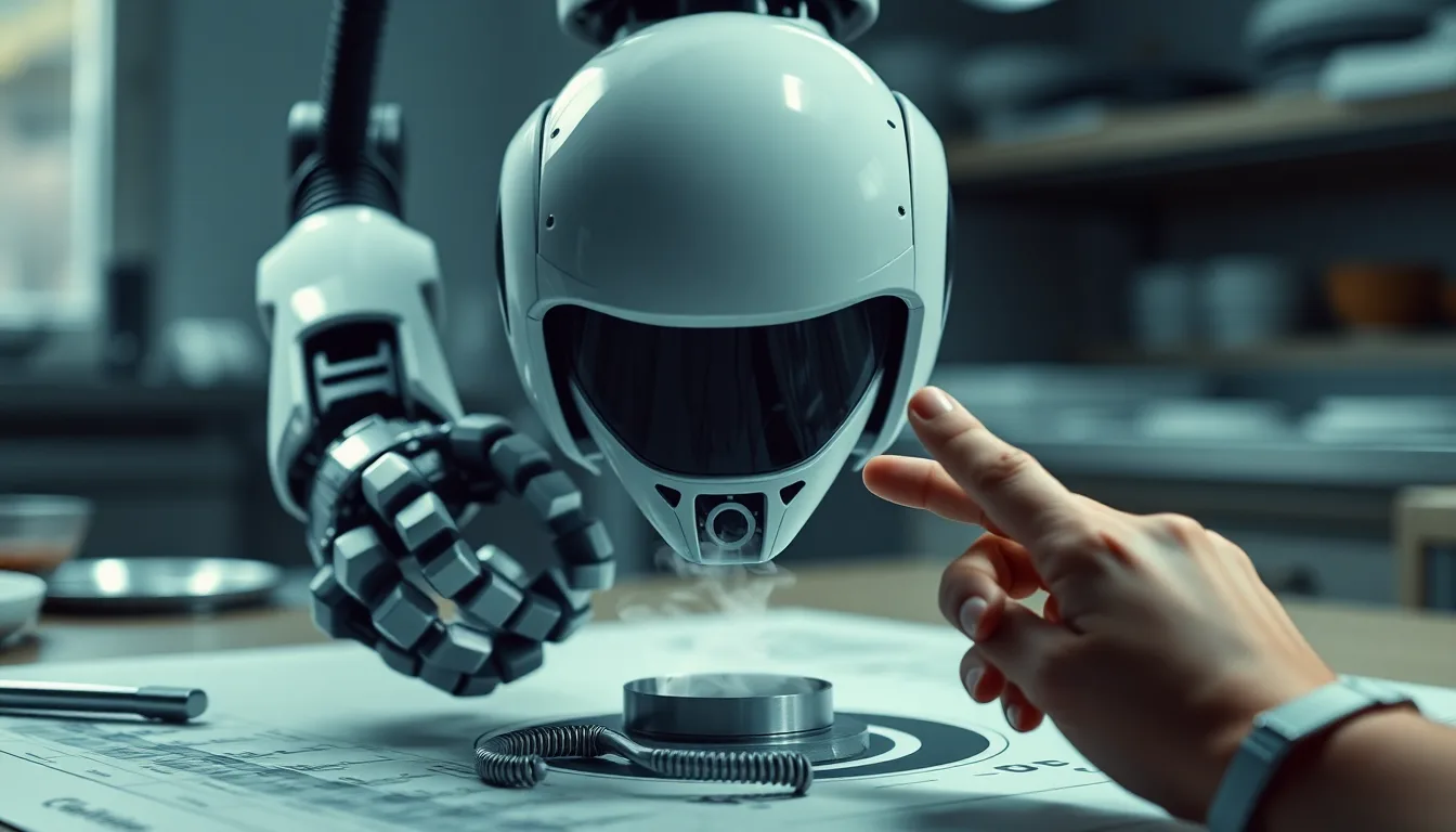 Un robot de cuisine barré d'un panneau de rappel.