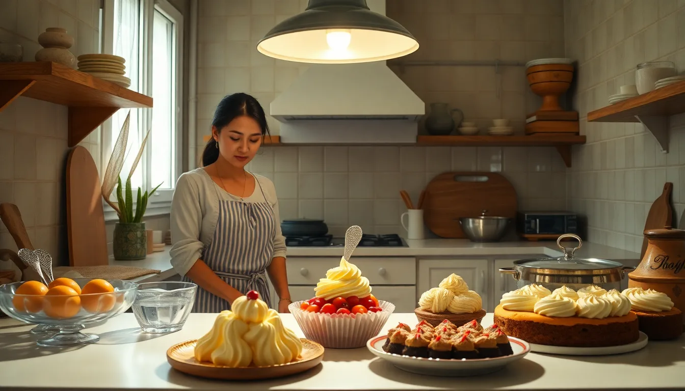 Une personne regardant des desserts fondus avec inquiétude lors d'une journée très chaude.