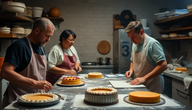 Des desserts non cuits disposés sur une table, avec un symbole de four barré