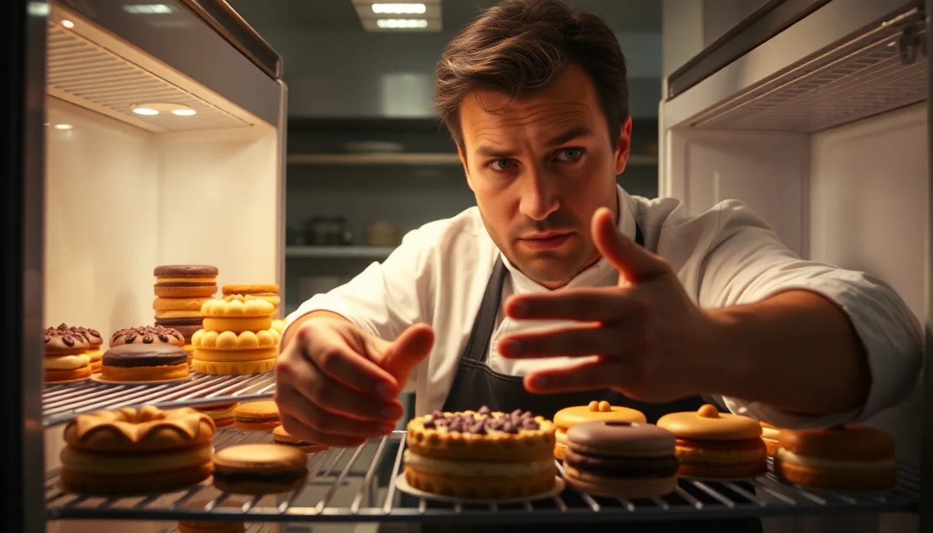 Des desserts fondants dans un réfrigérateur en panne