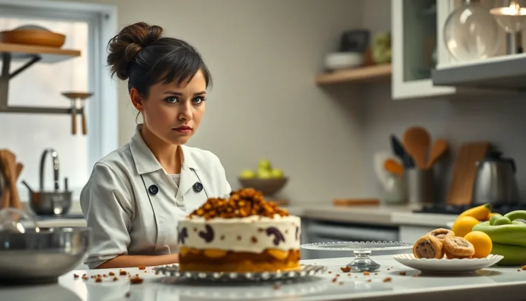 Bulles de dialogue négatives au-dessus de desserts
