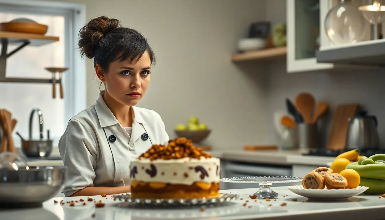 Bulles de dialogue négatives au-dessus de desserts