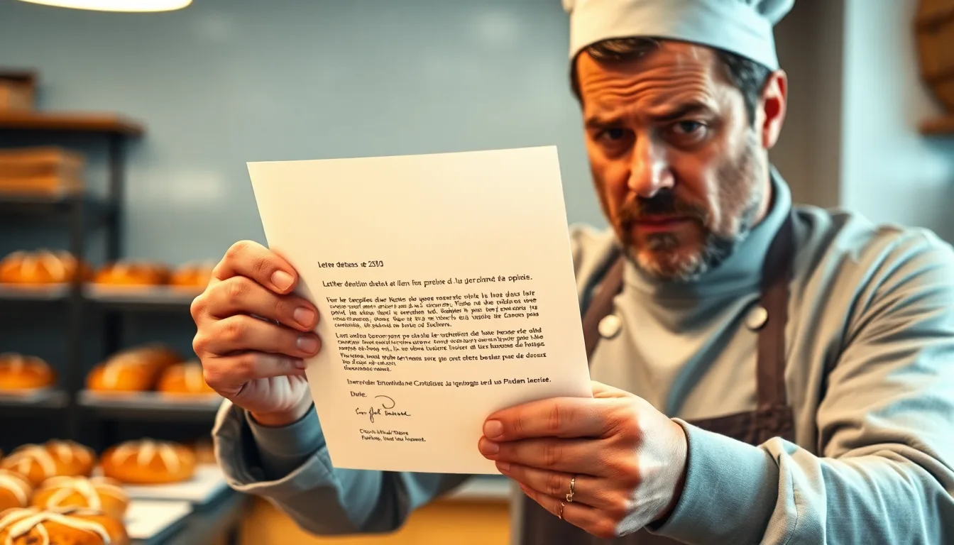 Document juridique mentionnant une amende pour erreur de dosage en pâtisserie