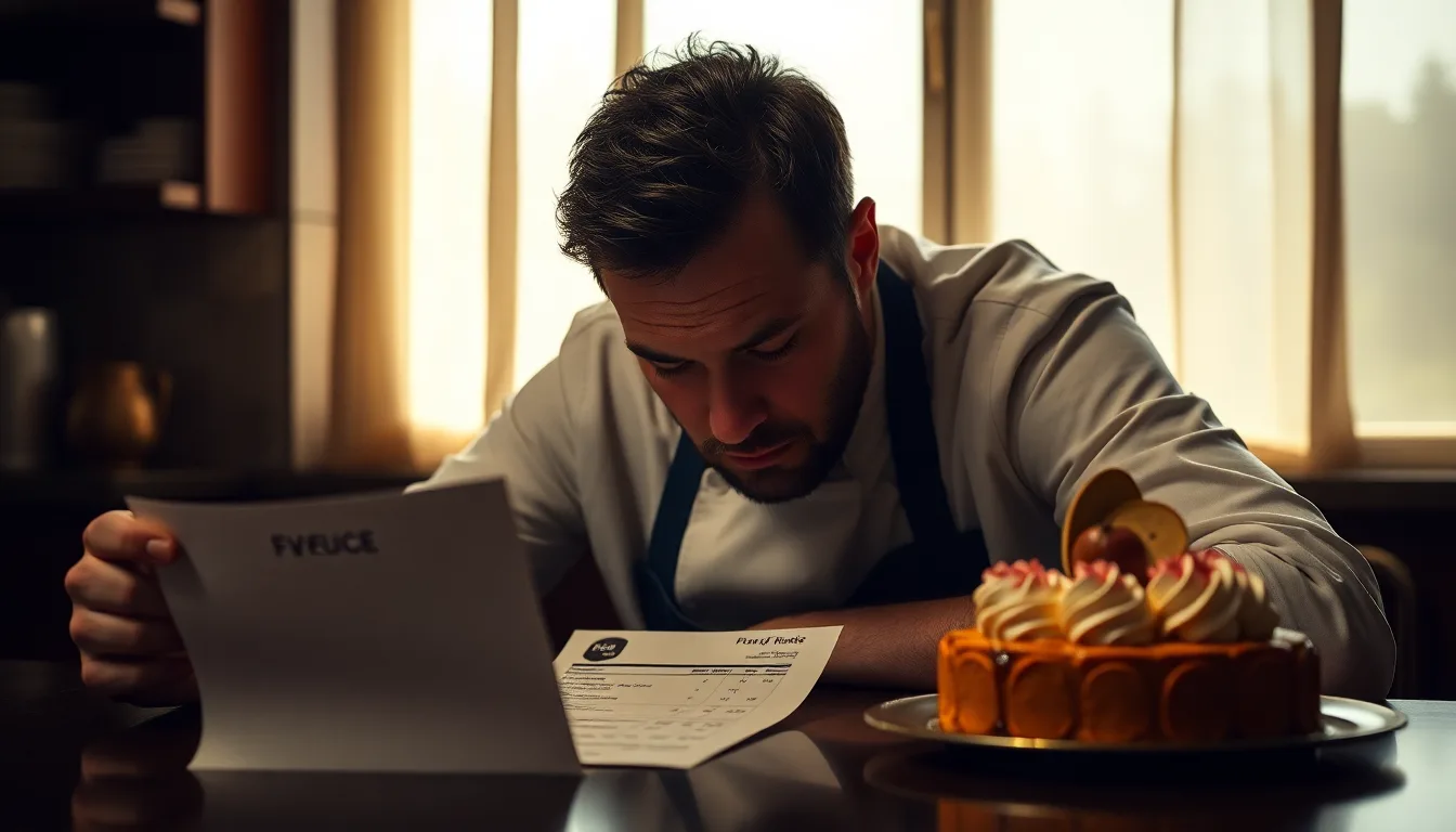 Etiquette de dessert erronée et symbole d'amende