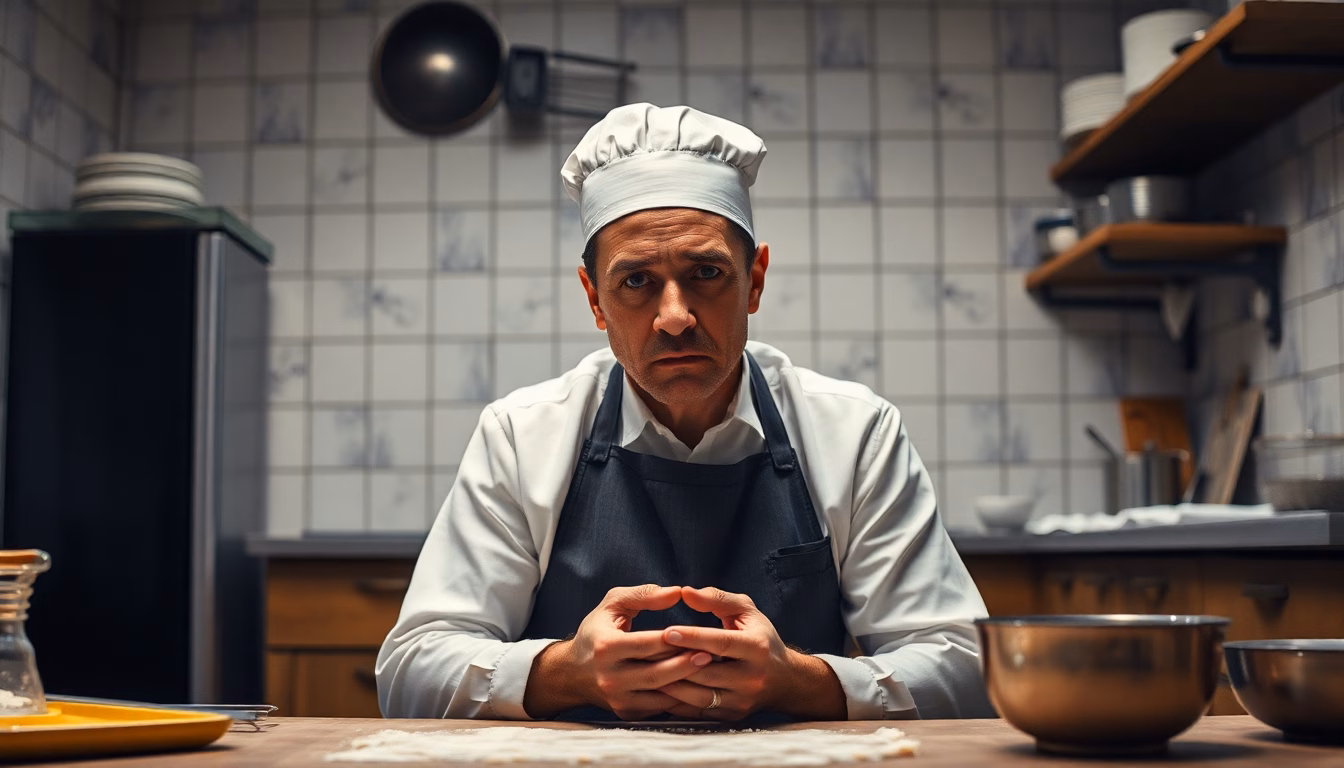 Une facture d'amende à côté d'un gâteau raté