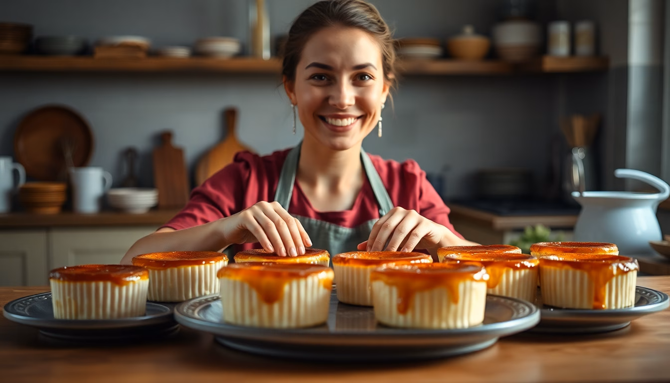 Une crème brûlée parfaitement caramélisée, prête à être dégustée