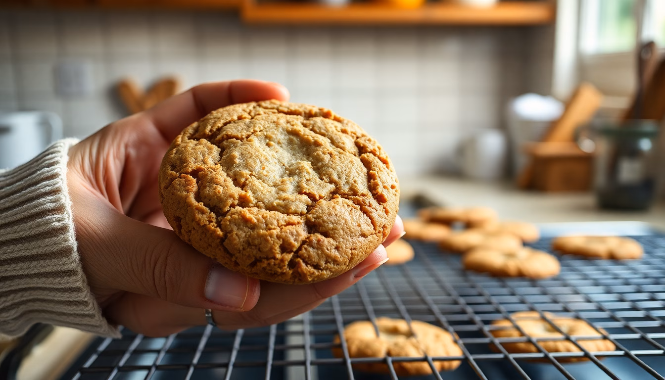 Gros plan sur des cookies aux pépites de chocolat fraîchement sortis du four