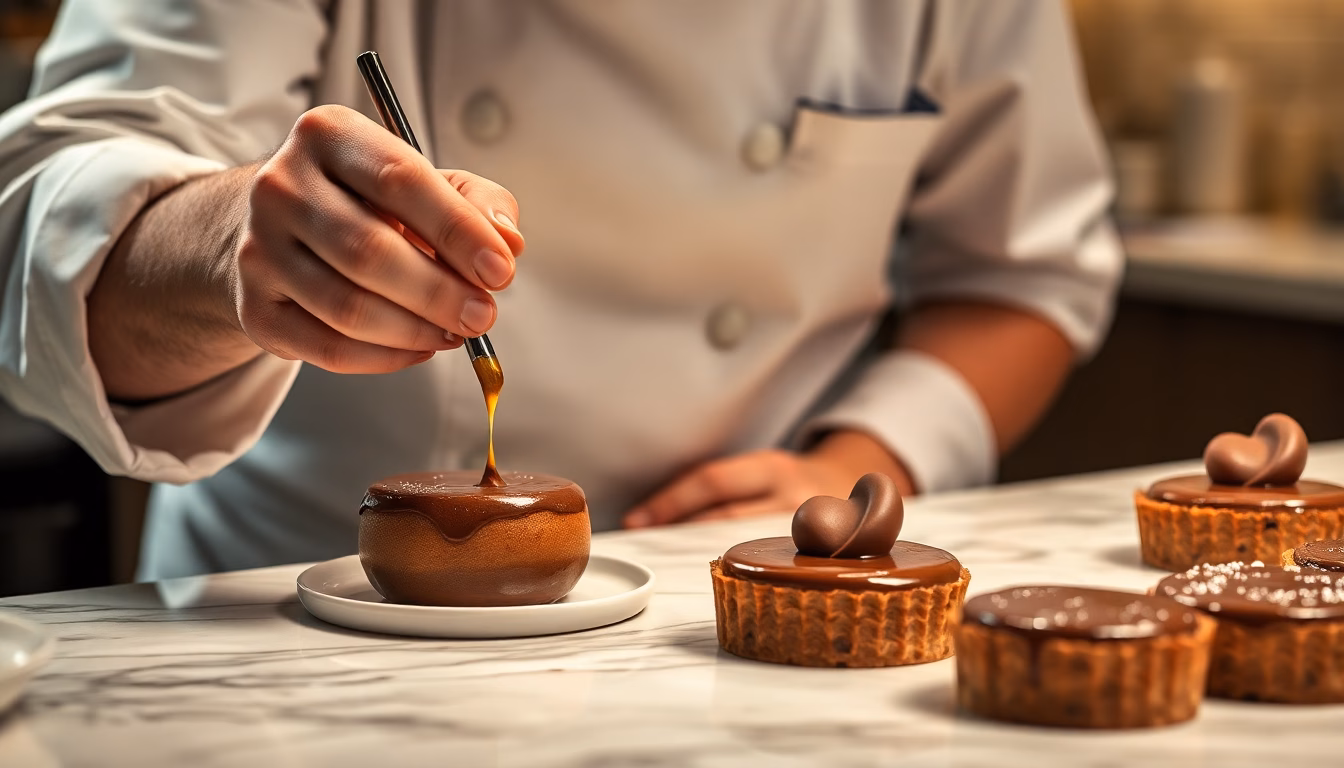 Moelleux fondant au chocolat avec un cœur coulant.