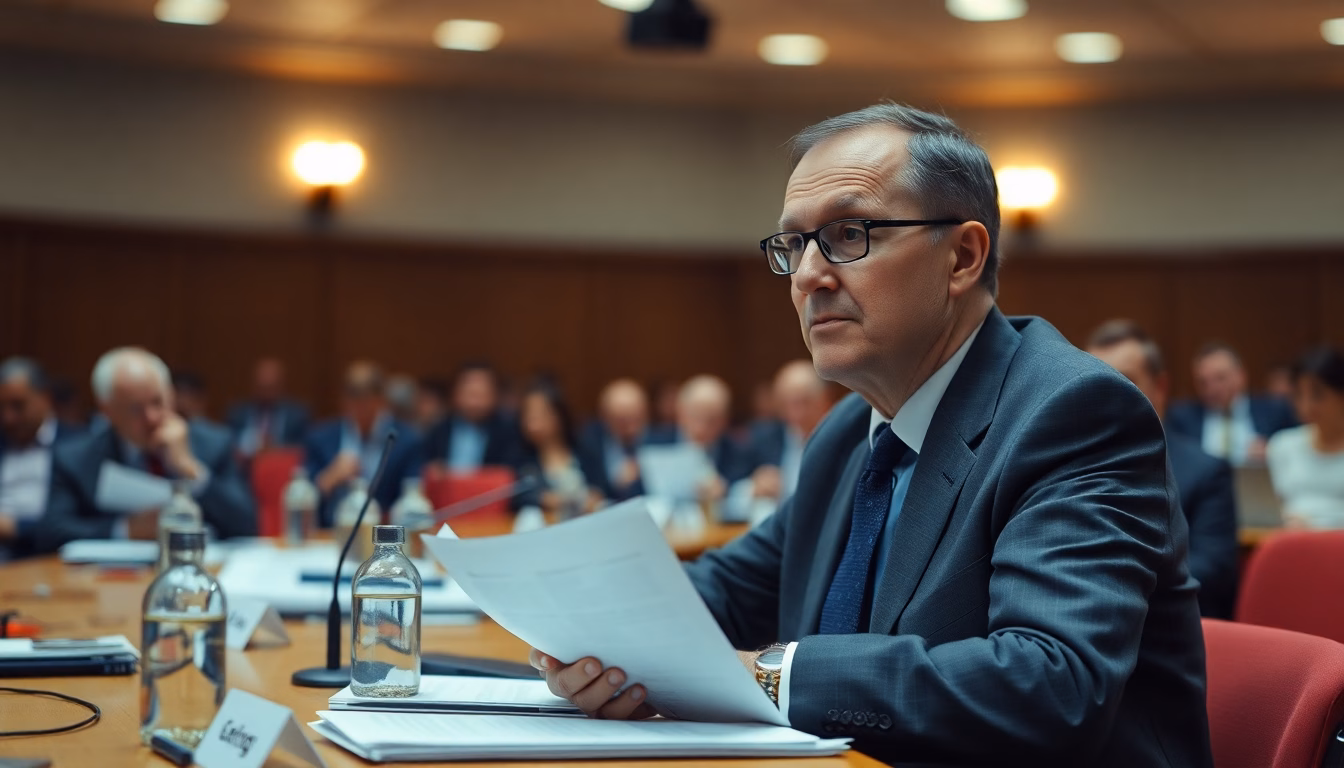 Image d'Eric Woerth lors d'une intervention publique.