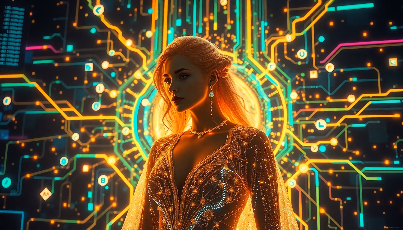 connexion blockchain futuriste