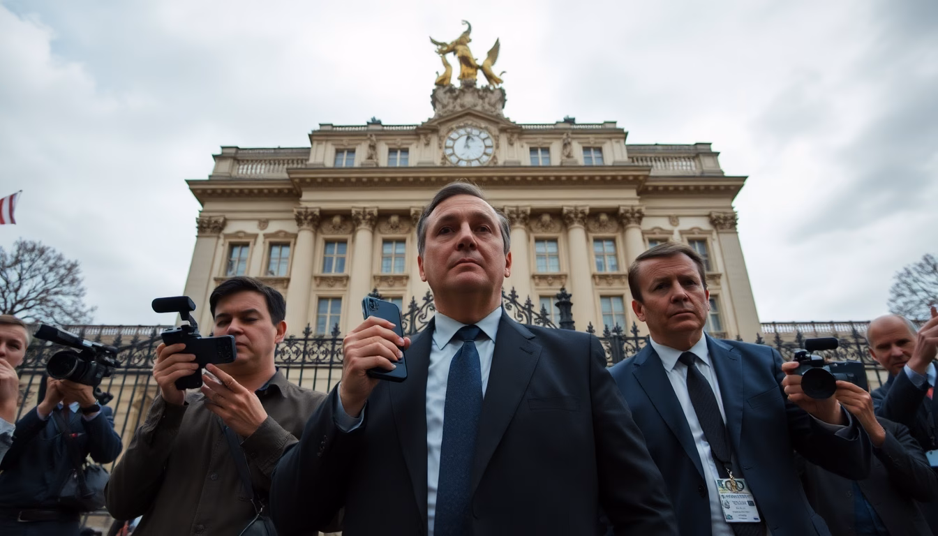 assemblée nationale avec des journalistes