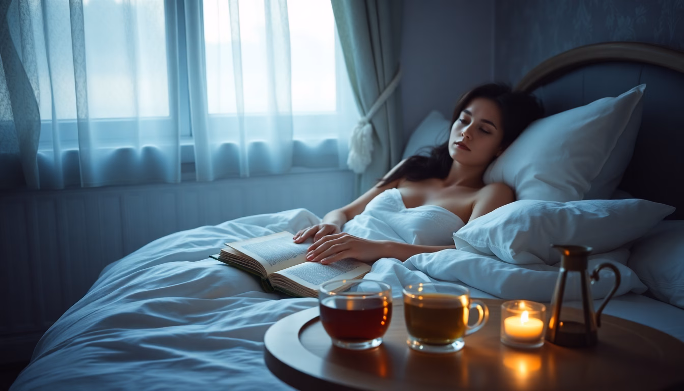 Personne dormant paisiblement dans un lit