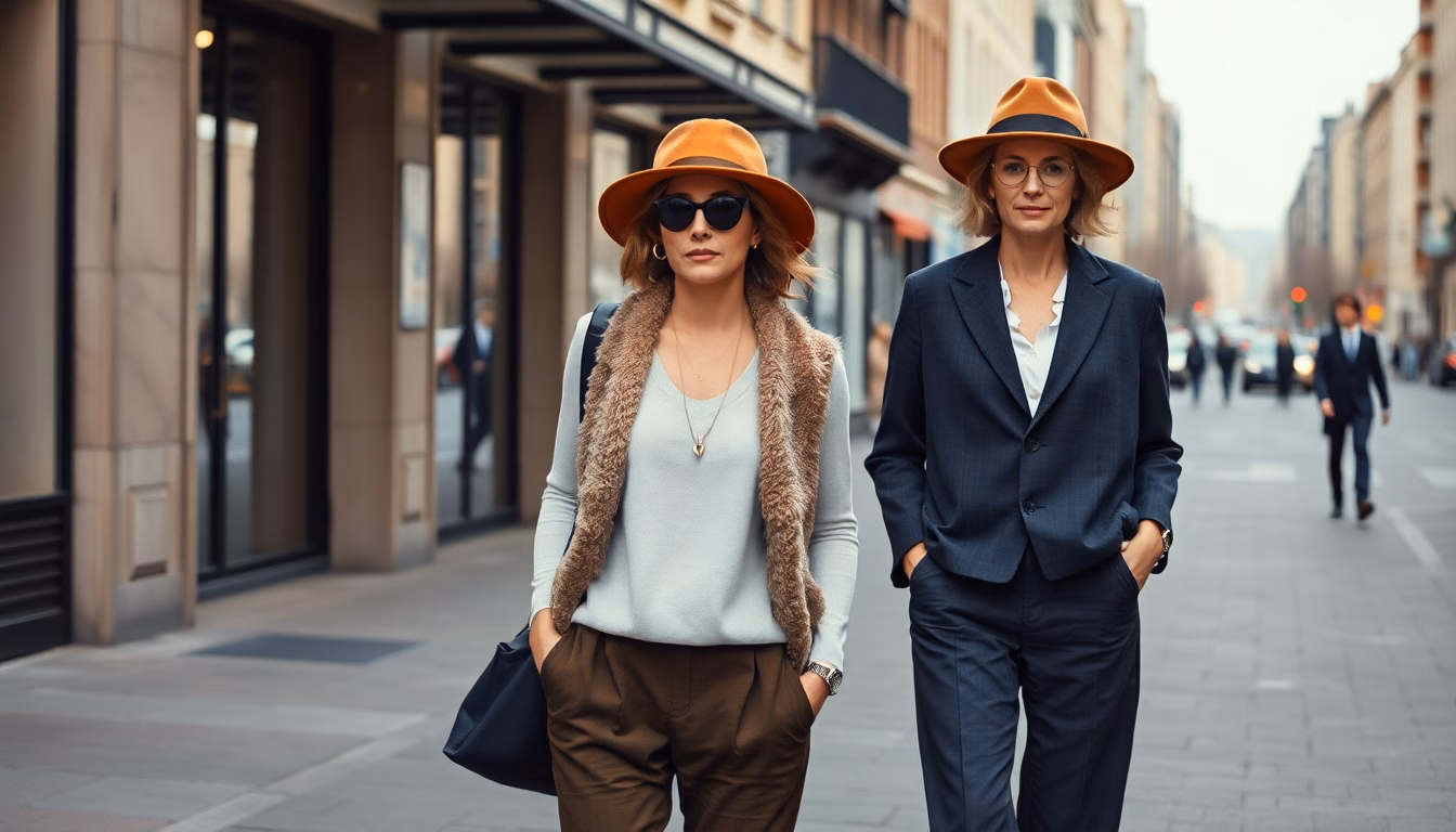 Compilation de looks stylés de Diane Keaton.