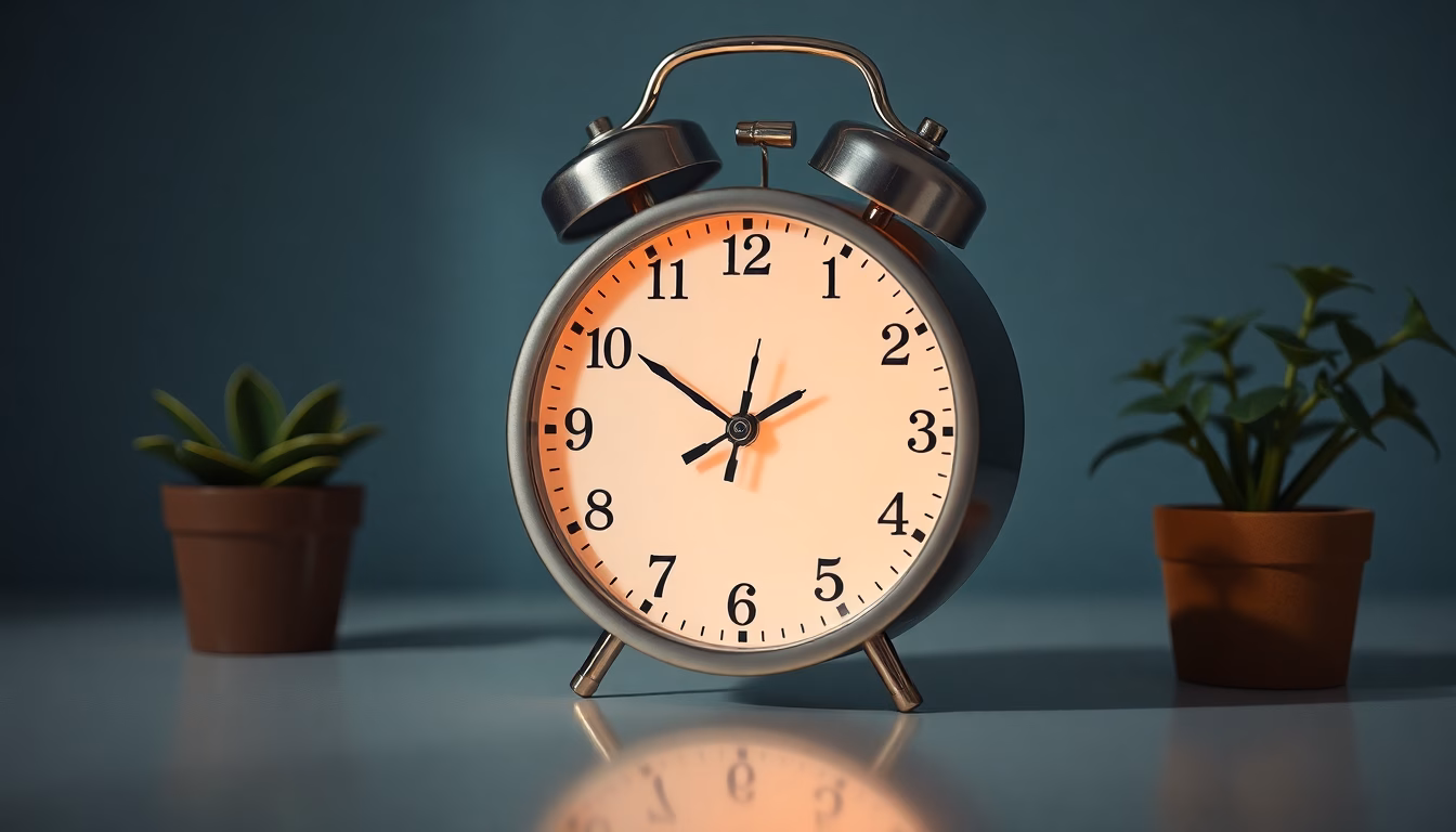 horloge se transformant avec rayons de soleil