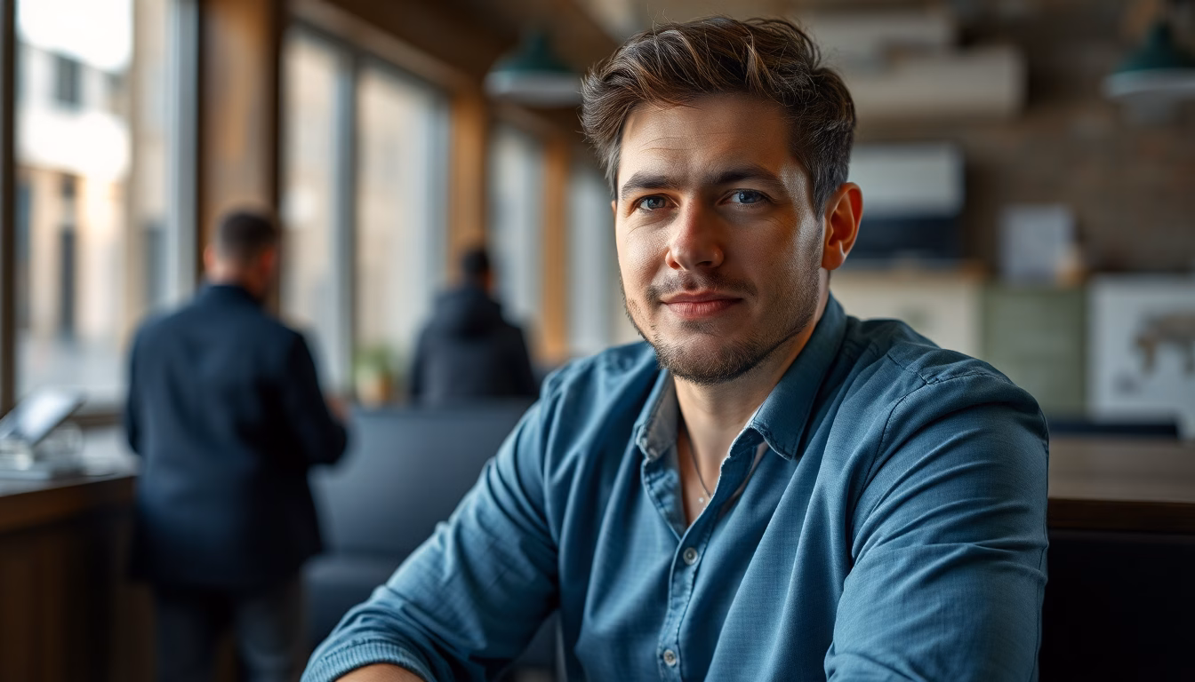 Portrait de Benjamin Duhamel souriant