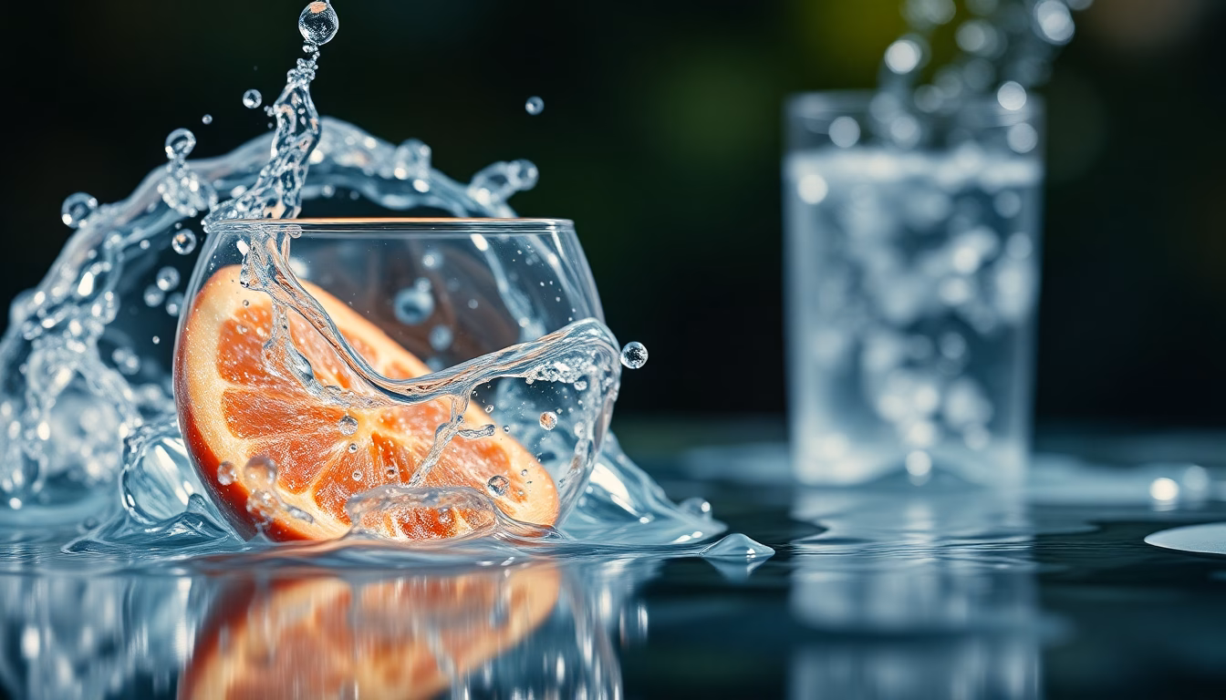 personne buvant de l'eau fraîche