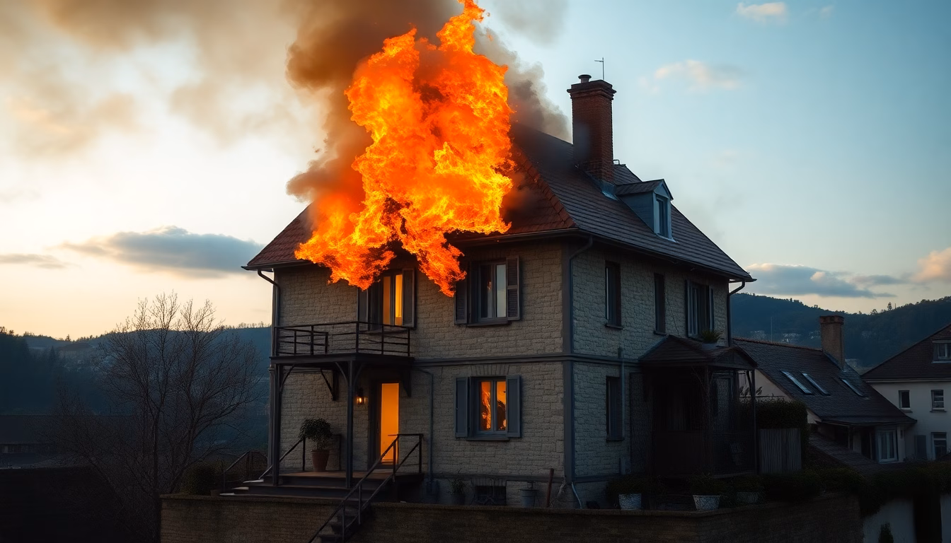 maison avec mesures de sécurité incendie