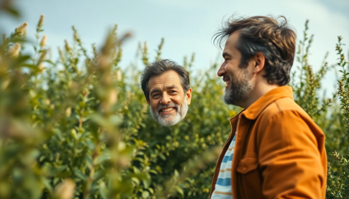 Arnaud Ducret souriant en nature